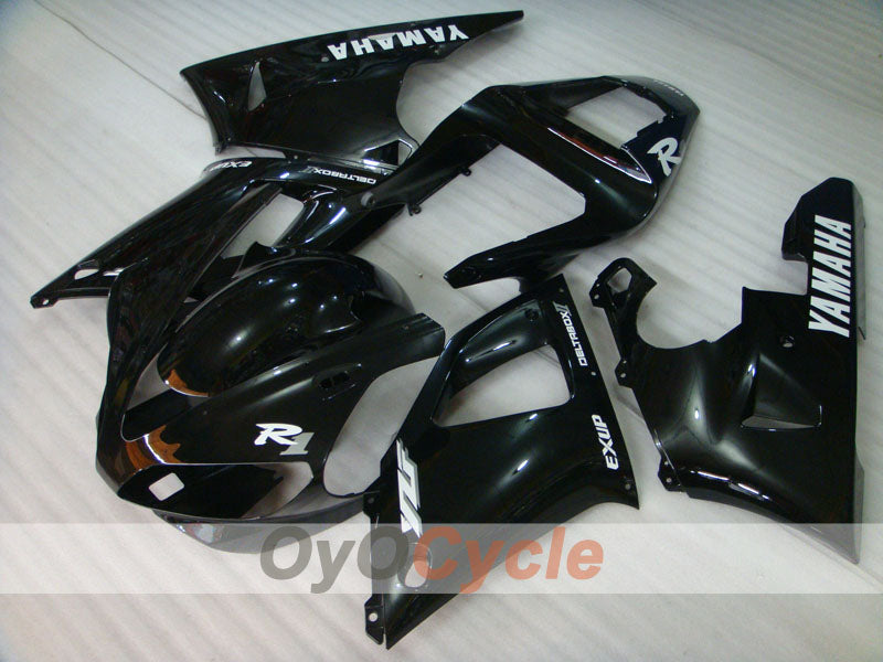 Kit de carénage injecté pour YZF-R1 00-01 - Noir - Style d'origine #OYO87905736