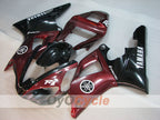 Kit de carénage injecté pour YZF-R1 00-01 - Rouge vin, noir - Style d'origine #OYO87905738