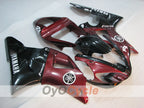 Kit de carénage injecté pour YZF-R1 00-01 - Rouge vin, noir - Style d'origine #OYO87905738