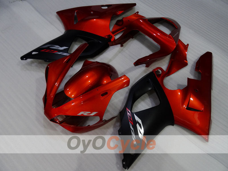 Kit de carénage injecté pour YZF-R1 00-01 - Orange, noir - Style d'origine #OYO87905739
