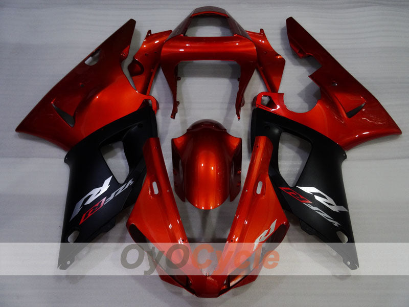 Kit de carénage injecté pour YZF-R1 00-01 - Orange, noir - Style d'origine #OYO87905739