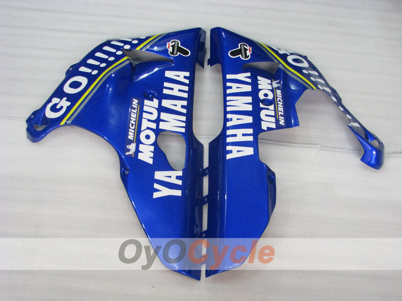 Kit de carénage à injection pour YZF-R1 00-01 - Bleu, blanc - GO!!!!!!!, MOTUL #OYO87905743