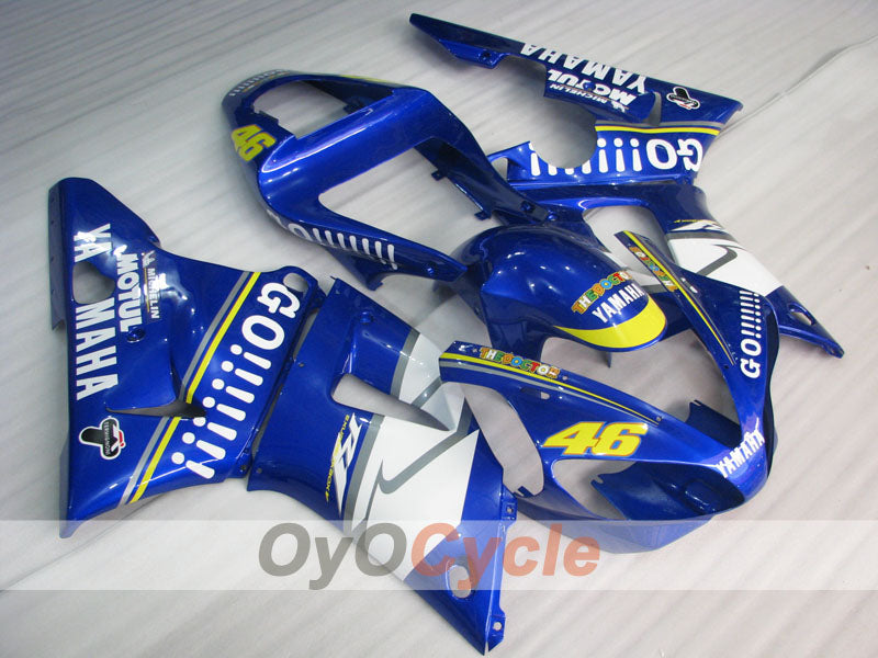 Kit de carénage à injection pour YZF-R1 00-01 - Bleu, blanc - GO!!!!!!!, MOTUL #OYO87905743