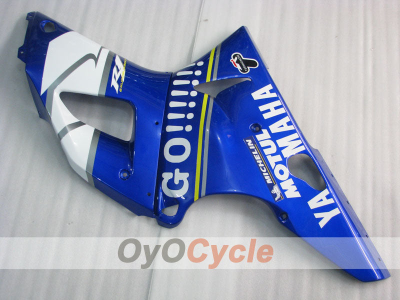 Kit de carénage à injection pour YZF-R1 00-01 - Bleu, blanc - GO!!!!!!!, MOTUL #OYO87905743