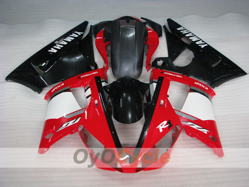Kit de carénage à injection pour YZF-R1 00-01 - Rouge, blanc - Style d'origine #OYO87905744