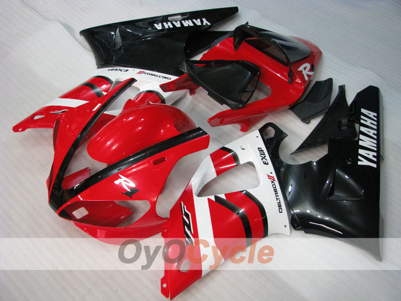 Kit de carénage à injection pour YZF-R1 00-01 - Rouge, blanc - Style d'origine #OYO87905745