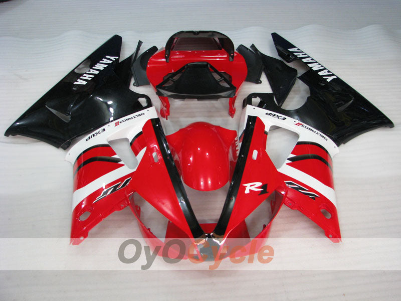 Kit de carénage à injection pour YZF-R1 00-01 - Rouge, blanc - Style d'origine #OYO87905745