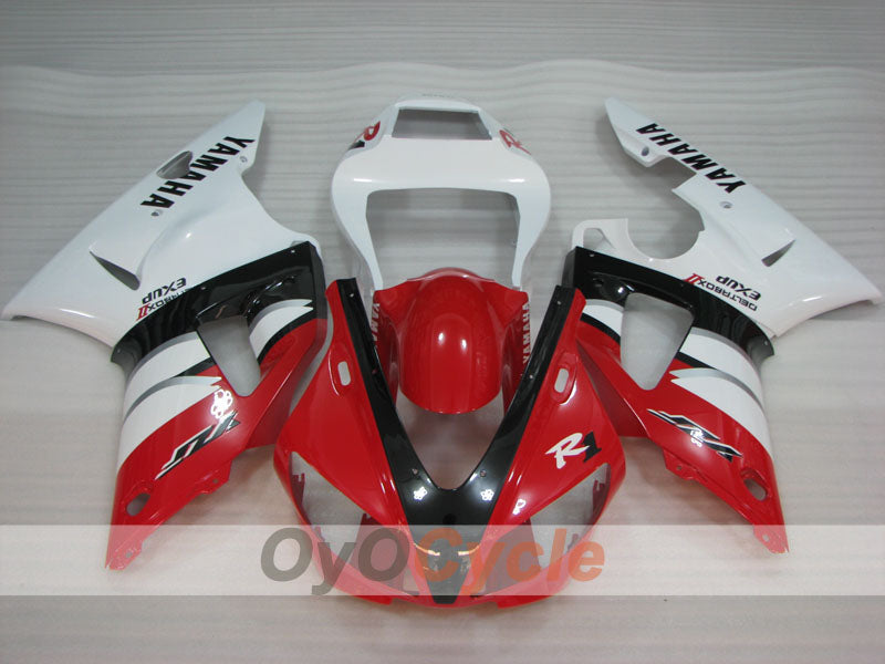 Kit de carénage à injection pour YZF-R1 00-01 - Rouge, blanc - Style d'origine #OYO87905746