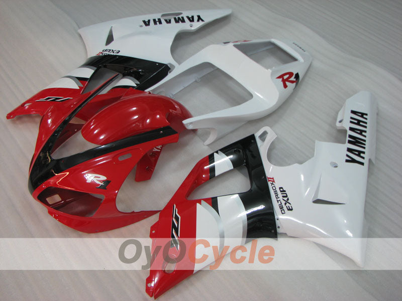 Kit de carénage à injection pour YZF-R1 00-01 - Rouge, blanc - Style d'origine #OYO87905746