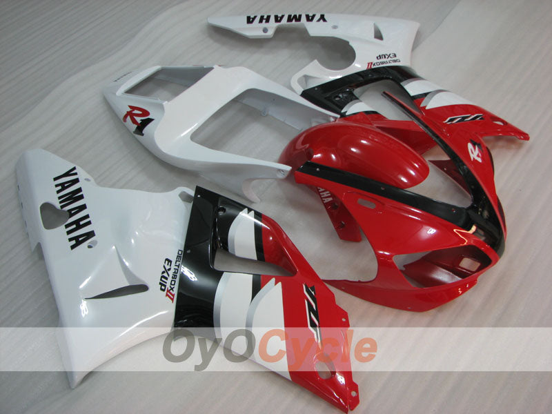 Kit de carénage à injection pour YZF-R1 00-01 - Rouge, blanc - Style d'origine #OYO87905746