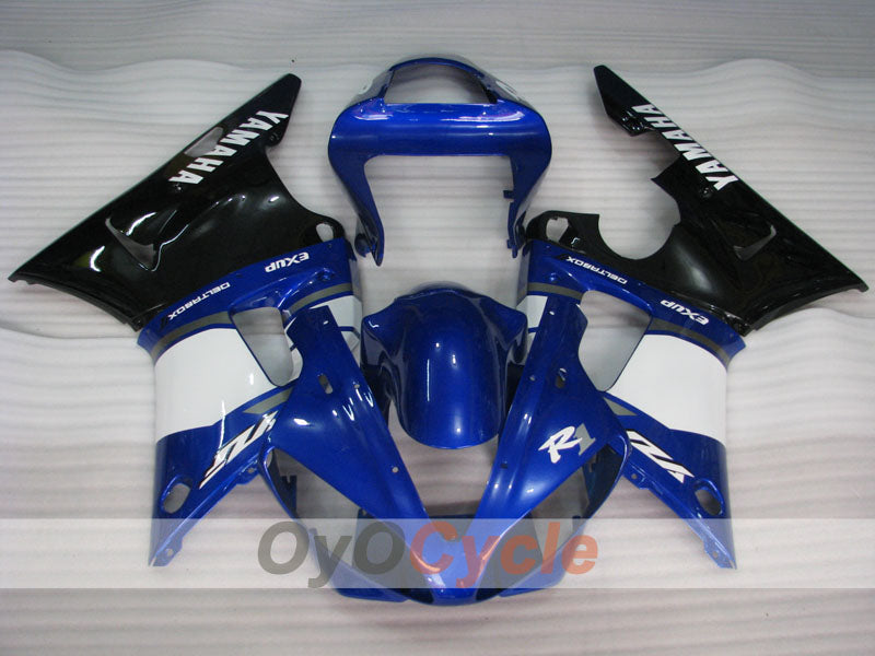Kit de carénage à injection pour YZF-R1 00-01 - Bleu, blanc - Style d'origine #OYO87905747