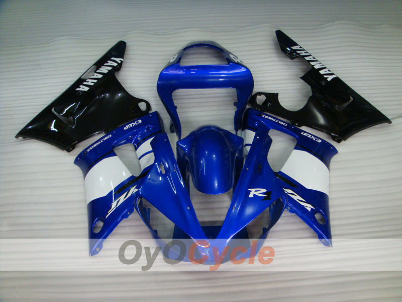 Kit de carénage à injection pour YZF-R1 00-01 - Bleu, blanc - Style d'origine #OYO87905748