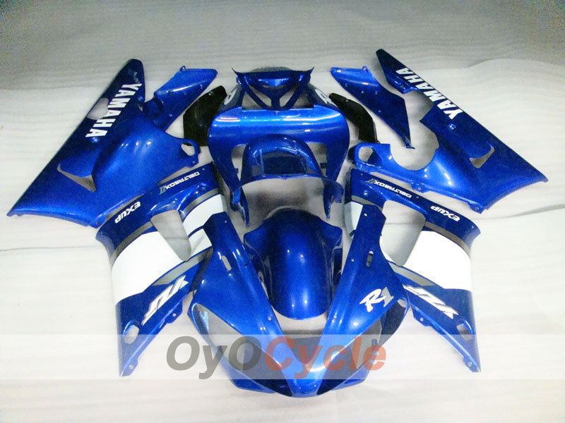 Kit de carénage à injection pour YZF-R1 00-01 - Bleu, blanc - Style d'origine #OYO87905750