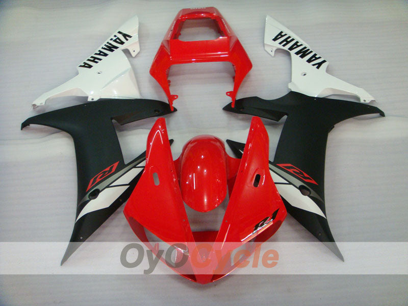 Kit de carénages à injection pour YZF-R1 02-03 - Rouge, Blanc, Noir - Style d’usine #OYO87905755
