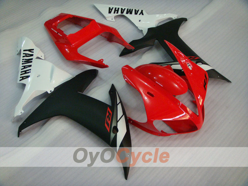 Kit de carénages à injection pour YZF-R1 02-03 - Rouge, Blanc, Noir - Style d’usine #OYO87905755
