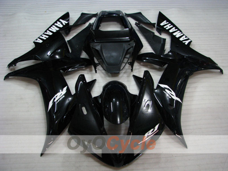 Kit de carénages à injection pour YZF-R1 02-03 - Noir - Style d’usine #OYO87905756