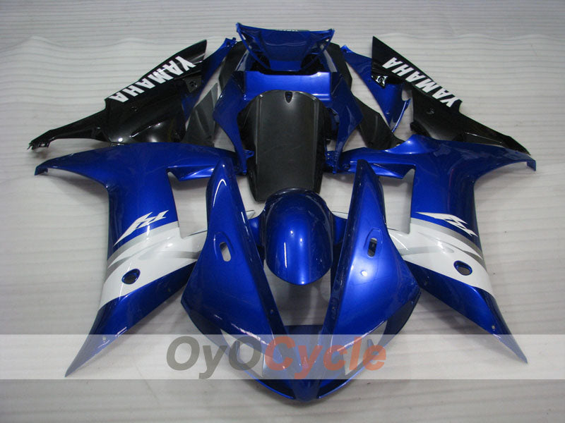 Kit de carénages à injection pour YZF-R1 02-03 - Bleu, Noir - Style d’usine #OYO87905757
