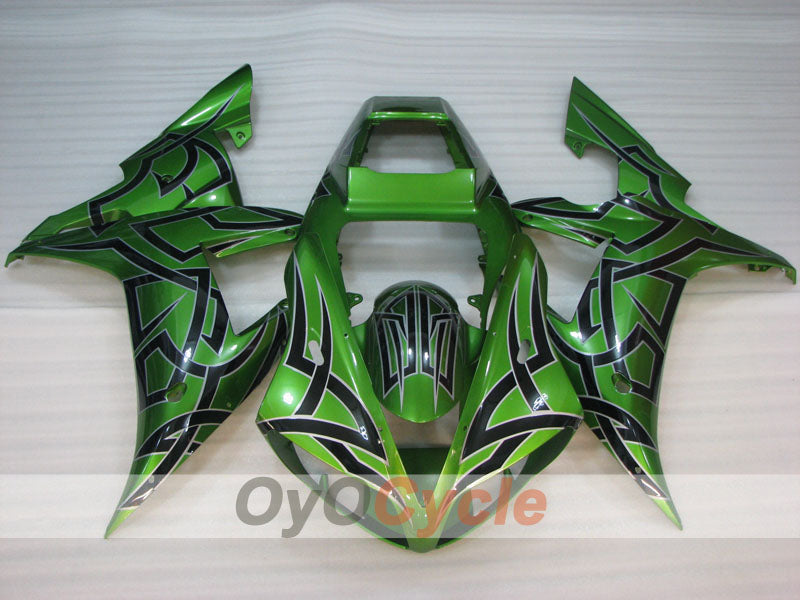 Kit de carénages à injection pour YZF-R1 02-03 - Vert - Style d’usine, Personnalisable #OYO87905759