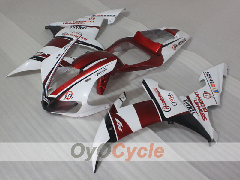 Kit de carénages à injection pour YZF-R1 02-03 - Rouge, Blanc, Noir - Personnalisable #OYO87905761