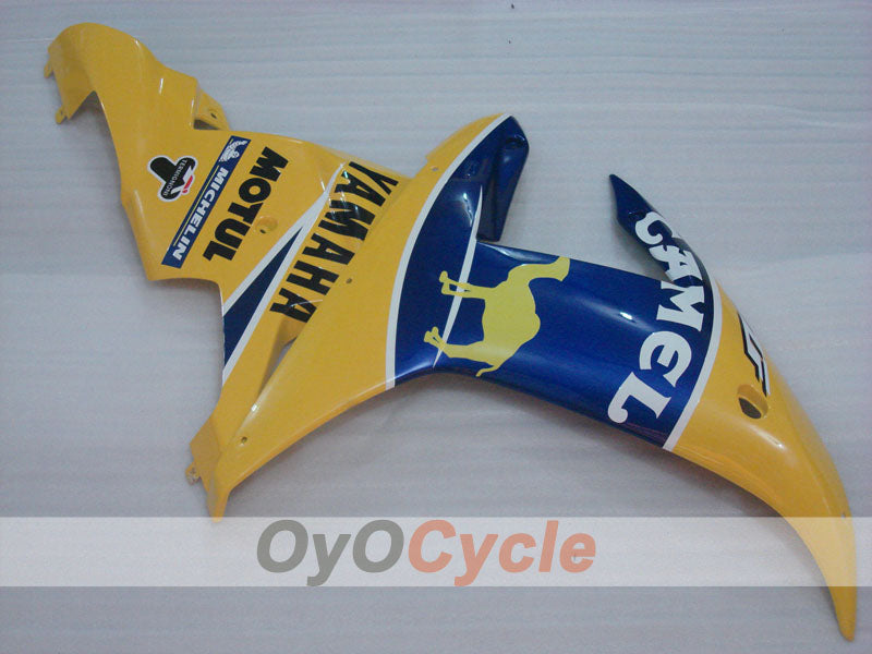 Kit de carénages à injection pour YZF-R1 02-03 - Jaune, Bleu - Camel, MOTUL #OYO87905764