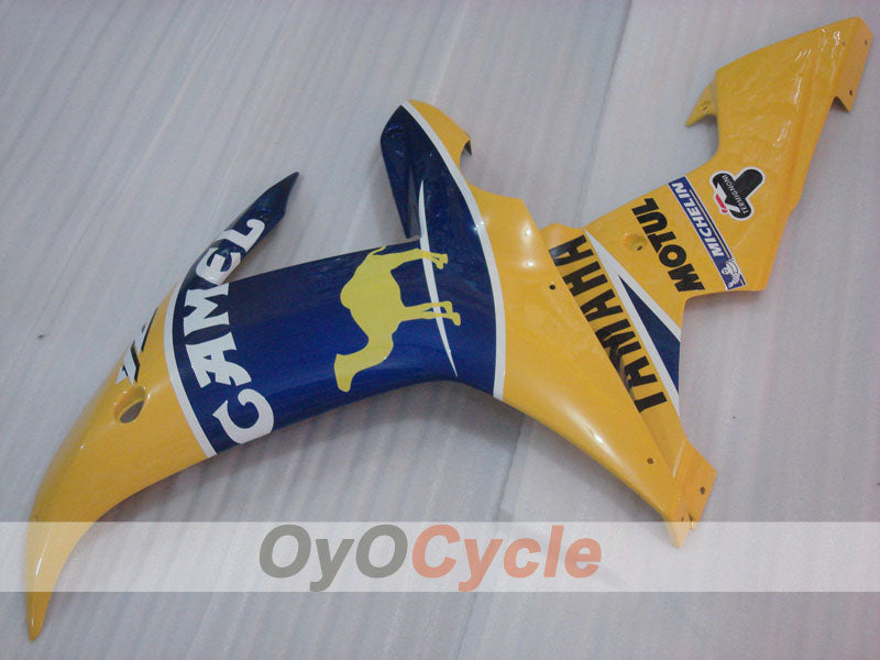 Kit de carénages à injection pour YZF-R1 02-03 - Jaune, Bleu - Camel, MOTUL #OYO87905764