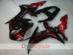 Kit de carénages à injection pour YZF-R1 02-03 - Rouge, Noir - Flamme #OYO87905765