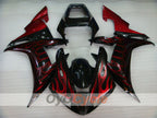 Kit de carénages à injection pour YZF-R1 02-03 - Rouge, Noir - Flamme #OYO87905765