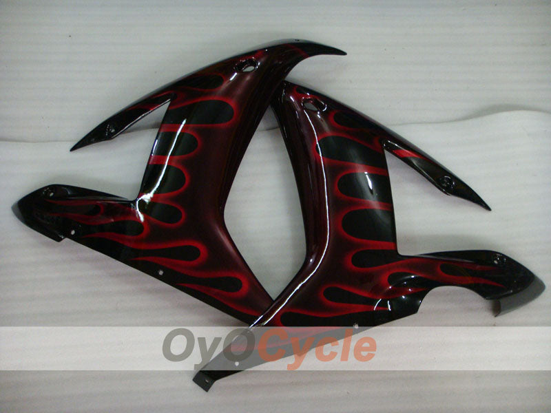 Kit de carénages à injection pour YZF-R1 02-03 - Rouge, Noir - Flamme #OYO87905765