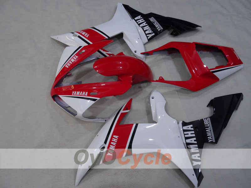 Kit de carénage injecté pour YZF-R1 02-03 - Rouge, blanc - Style d'origine #OYO87905767
