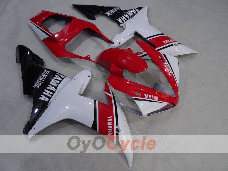 Kit de carénage injecté pour YZF-R1 02-03 - Rouge, blanc - Style d'origine #OYO87905767