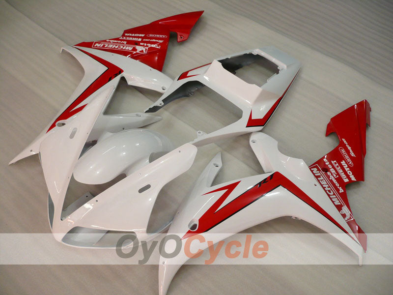 Kit de carénage injecté pour YZF-R1 02-03 - Rouge, blanc - Style d'origine #OYO87905768