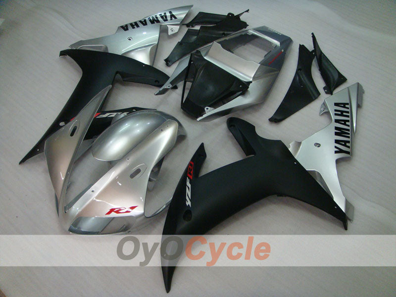 Kit de carénage injecté pour YZF-R1 02-03 - Noir, argent, mat - Style d'origine #OYO87905769 Image principale du produit