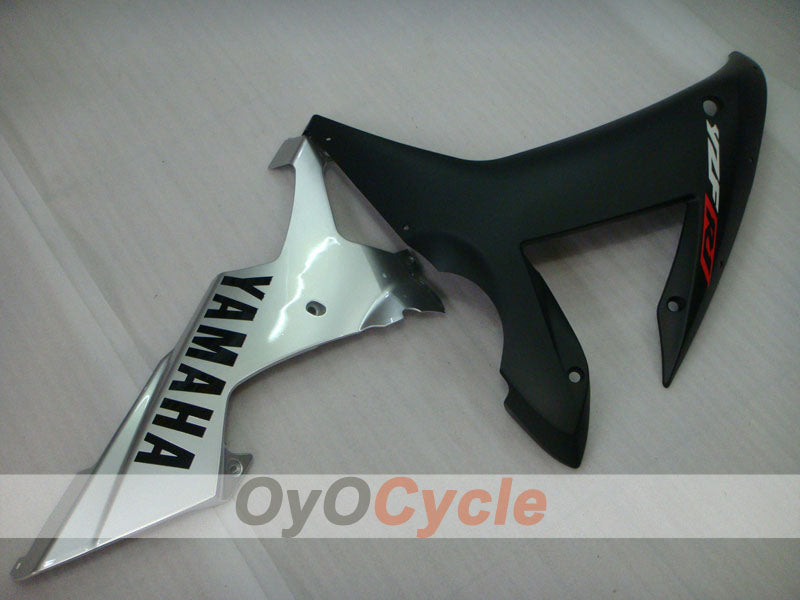 Kit de carénage injecté pour YZF-R1 02-03 - Noir, argent, mat - Style d'origine #OYO87905769