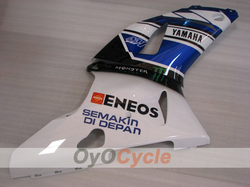 Kit de carénage injecté pour YZF-R1 98-99 - Bleu, blanc, noir - Monster #OYO87905772