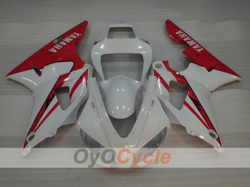 Kit de carénage injecté pour YZF-R1 98-99 - Rouge, blanc - Style d'origine #OYO87905774