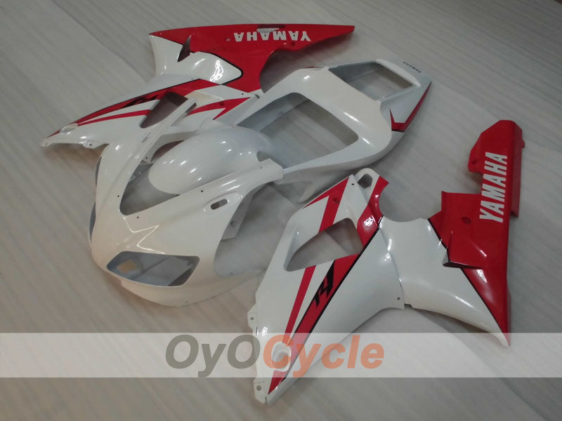 Kit de carénage injecté pour YZF-R1 98-99 - Rouge, blanc - Style d'origine #OYO87905774