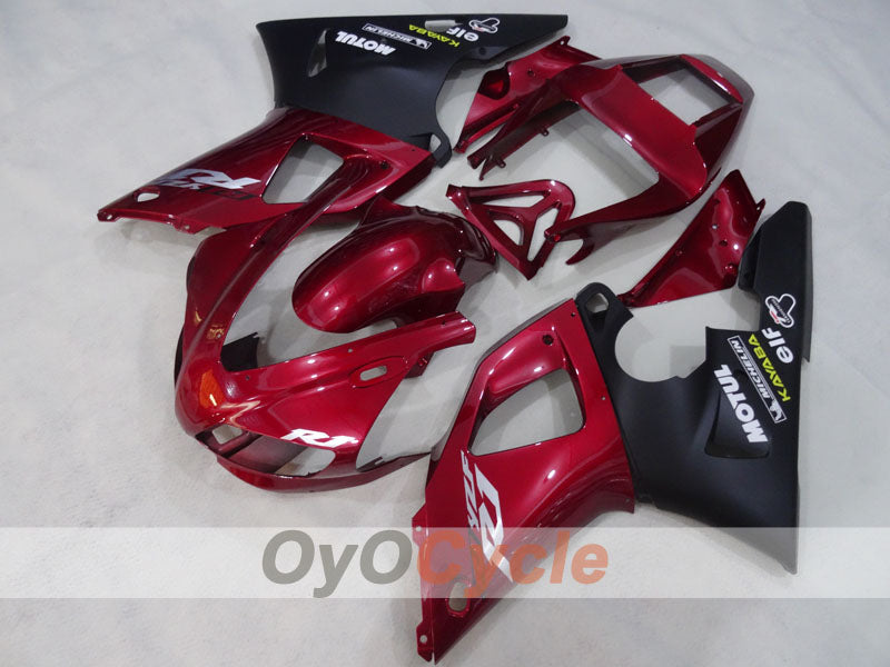 Kit de carénage injecté pour YZF-R1 98-99 - Rouge vin, noir - MOTUL #OYO87905775