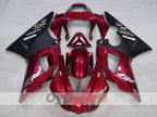 Kit de carénage injecté pour YZF-R1 98-99 - Rouge vin, noir - MOTUL #OYO87905775