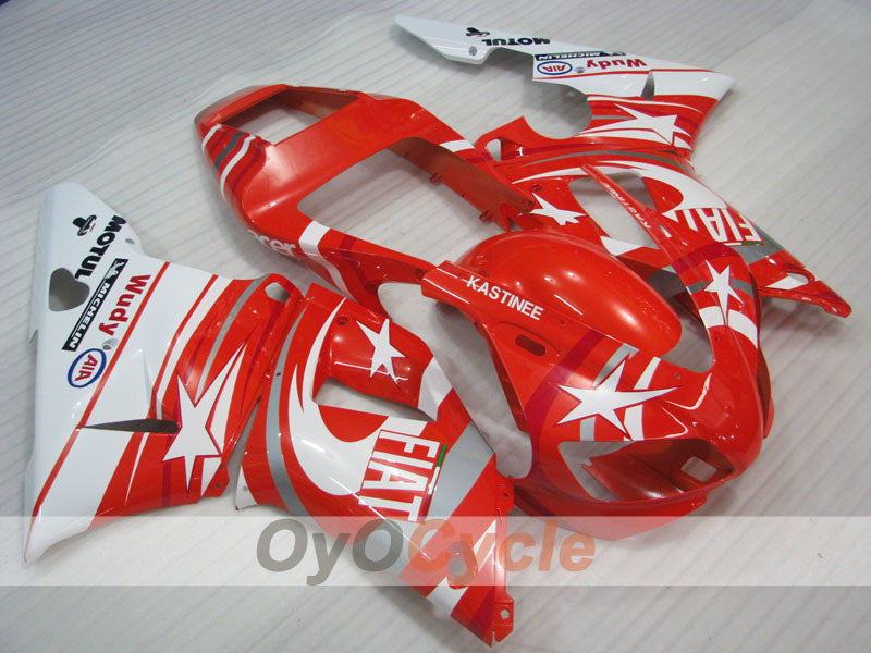 Kit de carénage injecté pour YZF-R1 98-99 - Rouge, blanc - FIAT #OYO87905777 Image principale du produit