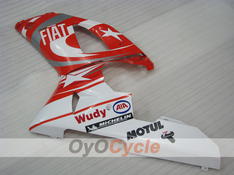 Kit de carénage injecté pour YZF-R1 98-99 - Rouge, blanc - FIAT #OYO87905777