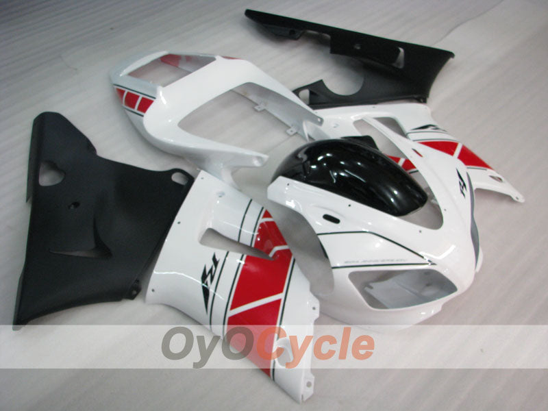 Kit de carénage injecté pour YZF-R1 98-99 - Rouge, blanc, noir - Style d'origine #OYO87905778