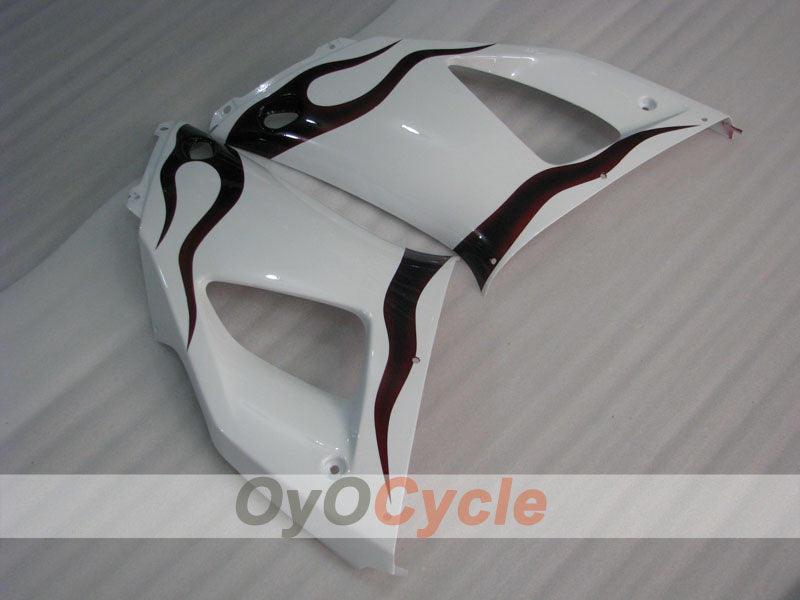 Kit de carénage injecté pour YZF-R1 98-99 - Blanc, noir - Flamme #OYO87905779