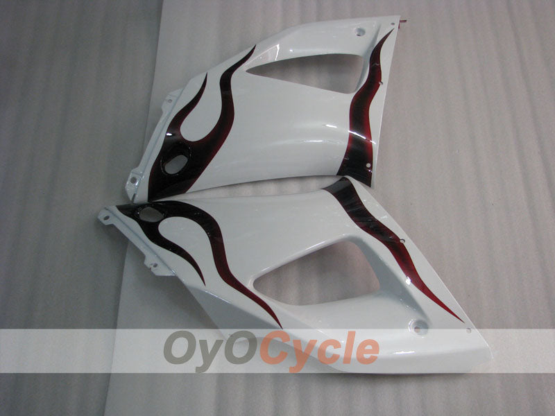 Kit de carénage injecté pour YZF-R1 98-99 - Blanc, noir - Flamme #OYO87905779