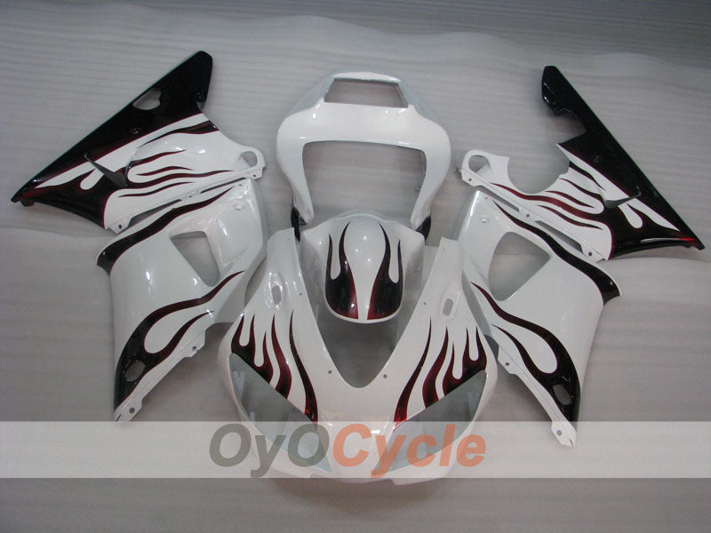 Kit de carénage injecté pour YZF-R1 98-99 - Blanc, noir - Flamme #OYO87905779 Image secondaire du produit