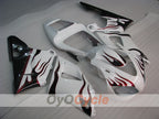Kit de carénage injecté pour YZF-R1 98-99 - Blanc, noir - Flamme #OYO87905779