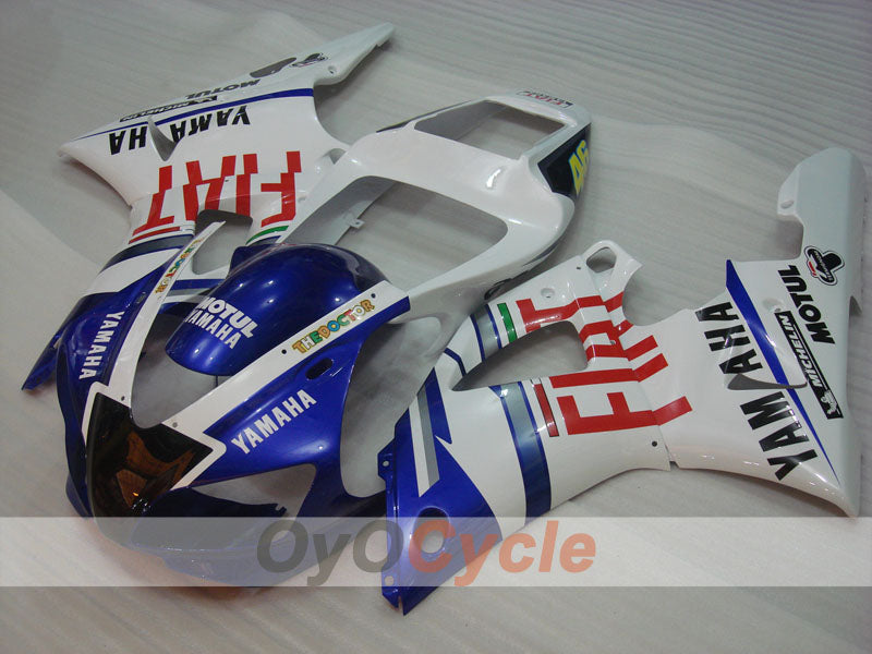 Kit de carénage à injection pour YZF-R1 98-99 - Bleu, blanc - FIAT, MICHELIN, MOTUL #OYO87905782