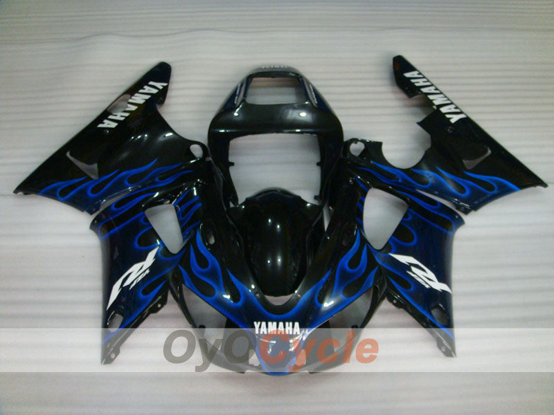 Kit de carénage à injection pour YZF-R1 98-99 - Bleu, noir - Flamme #OYO87905783