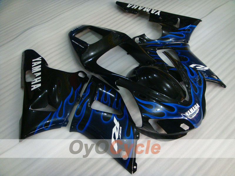 Kit de carénage à injection pour YZF-R1 98-99 - Bleu, noir - Flamme #OYO87905783 Image principale du produit
