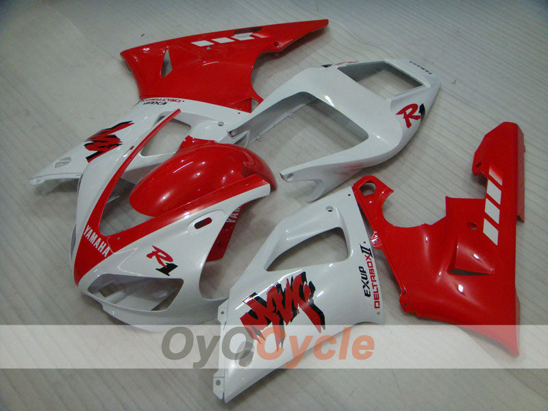 Kit de carénage à injection pour YZF-R1 98-99 - Rouge, blanc - Style d'origine #OYO87905788