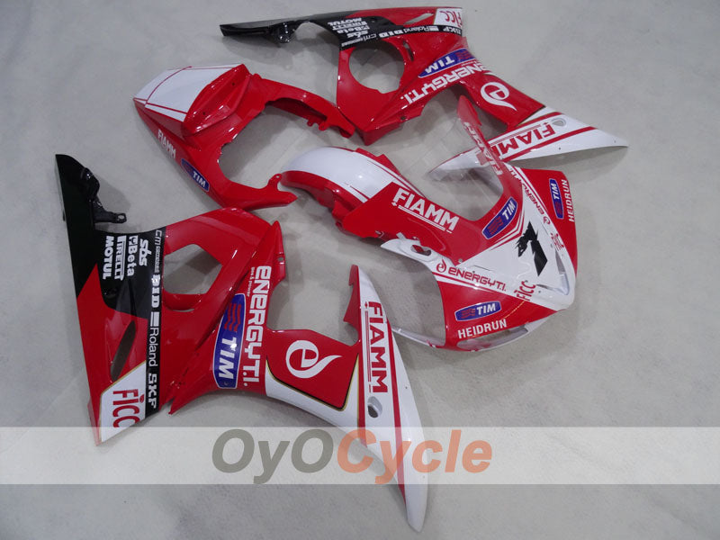 Kit de carénage à injection pour YZF-R6 05 - Rouge, blanc - FIAMM #OYO87905833